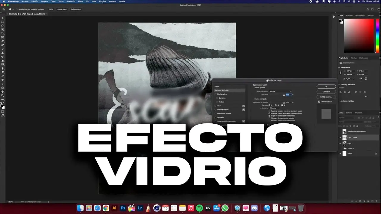 efecto de vidrio en photoshop - Cómo hacer el efecto de brillo en Photoshop