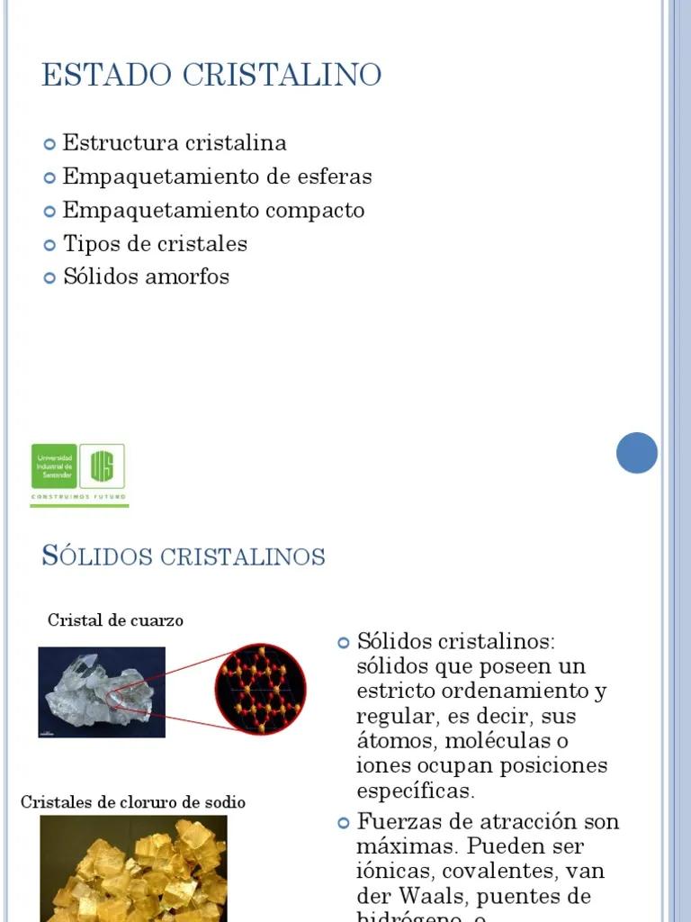 tipos de cristales solidos - Cómo se clasifican a los sólidos