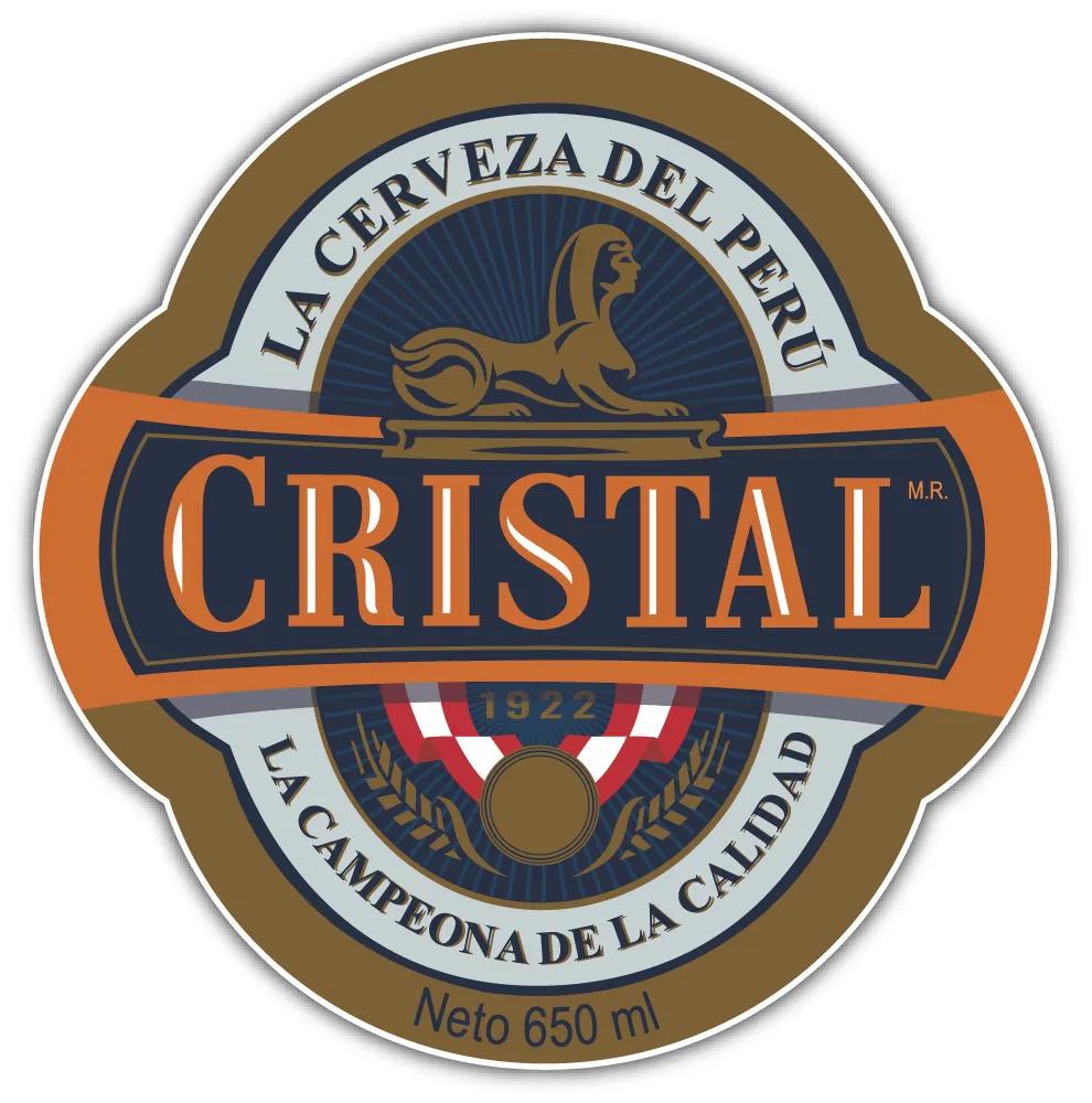 logo cerveza cristal - Cuántos litros tiene una botella de cerveza Cristal