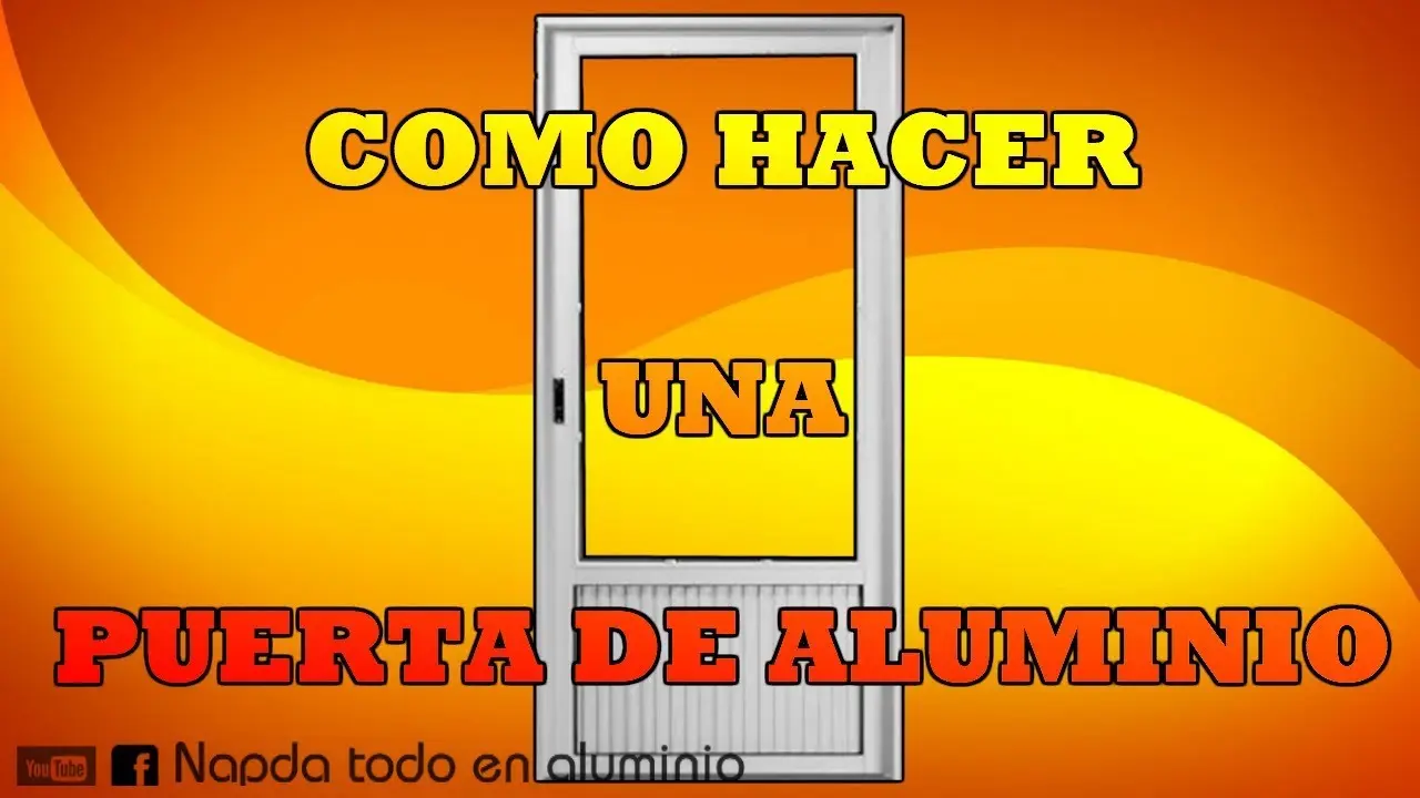 como armar puerta de aluminio y vidrio - Qué perfiles se usan para una puerta de aluminio